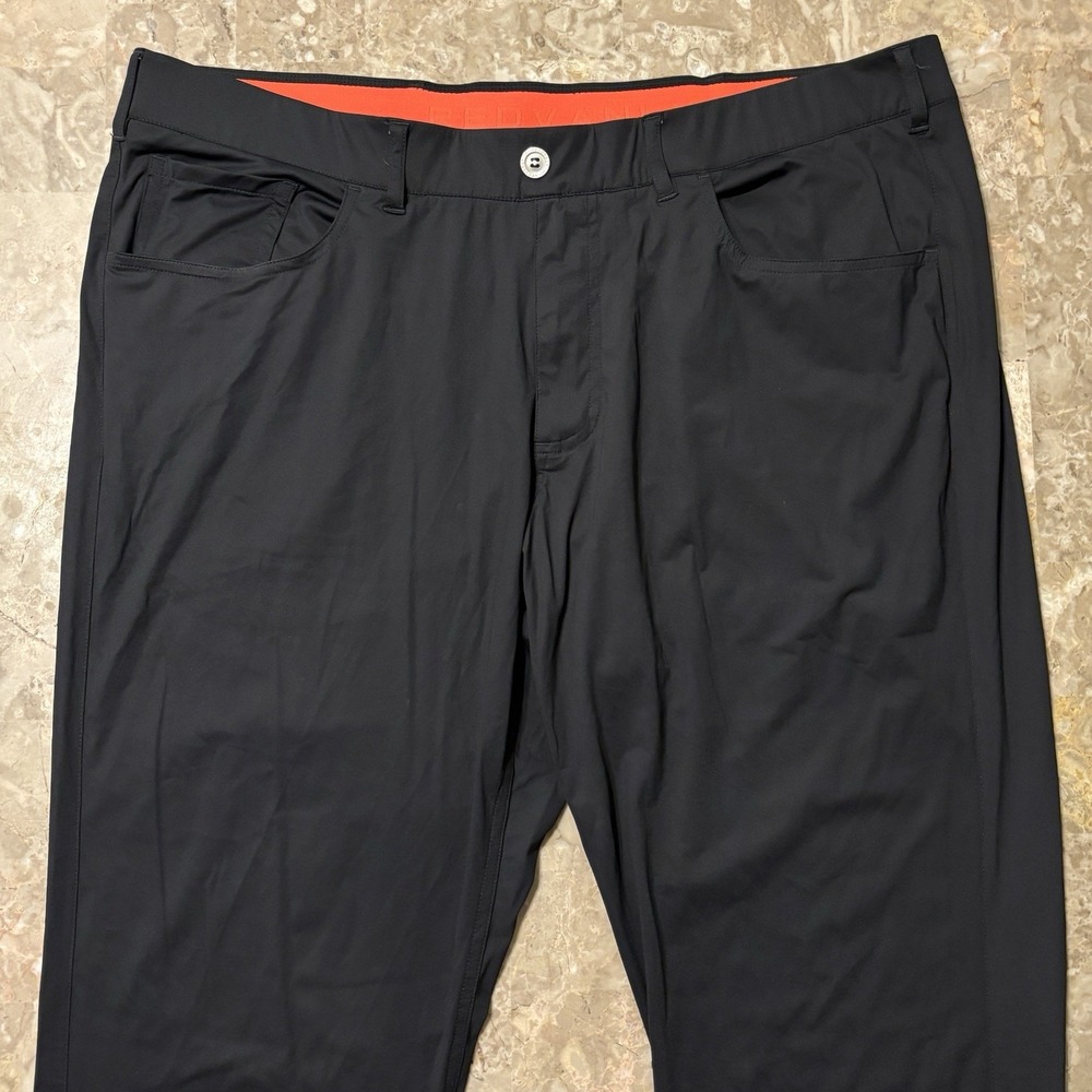 Redvanly Pants Mens XL Black Pull On Performance Golf Stretch Bradley